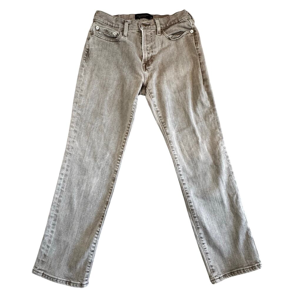 Vintage Y2K Abercrombie Signature Stretch Gray Straight Leg Jeans Women's (Kids)